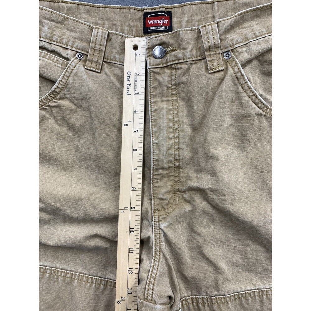 Wrangler Cargo Workwear Pants Mens Size 38 X 31 Beige Outdoor Heavily Stained - Picture 7 of 16